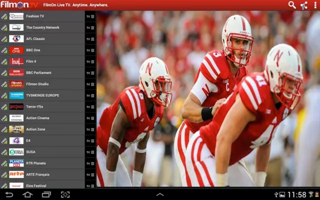 FilmOn Live TV android App screenshot 1